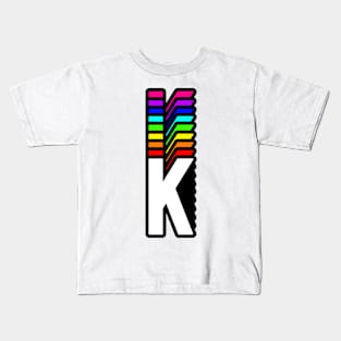 Rainbow Letter, K Kids T-Shirt